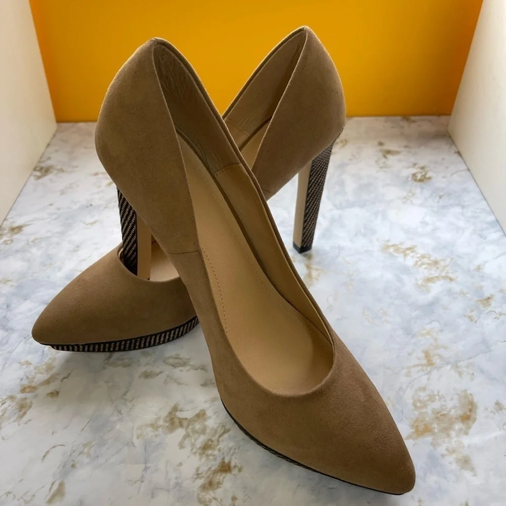 H&M faux suede pumps *NEW*